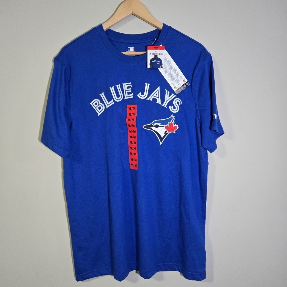 New With Tags Blue Jays Men's Blue Medium 💯 Cotton T-Shirt